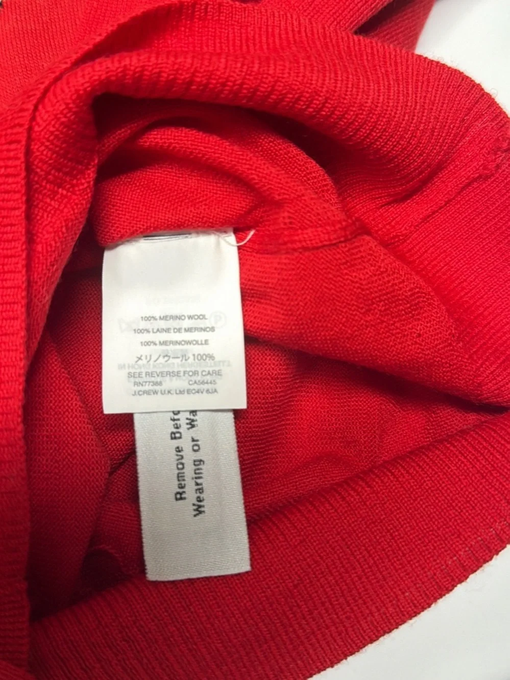 J. Crew Red V-Neck Cardigan with Zebra Motif